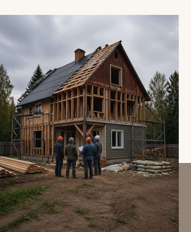 Реконструкция дачного дома в Симферополе под ключ с проектом