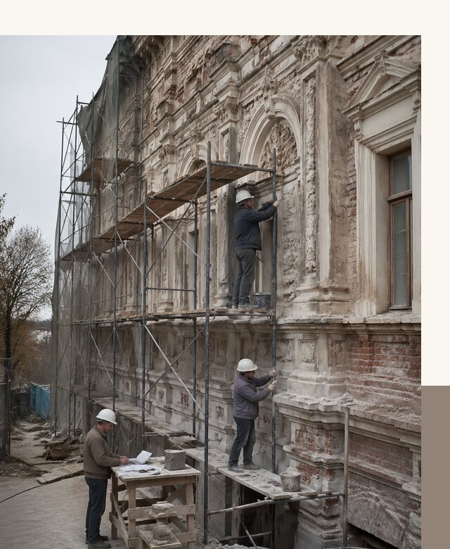 Реставрация объектов культурного наследия под ключ в Симферополе